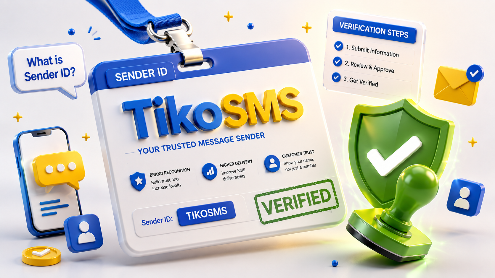 Alphanumeric Sender ID verification steps for TikoSMS